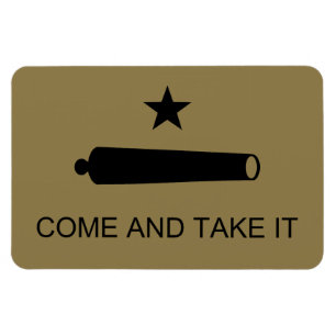 Texas Revolution Flag, Texians Militia 1835  Magne Magnet