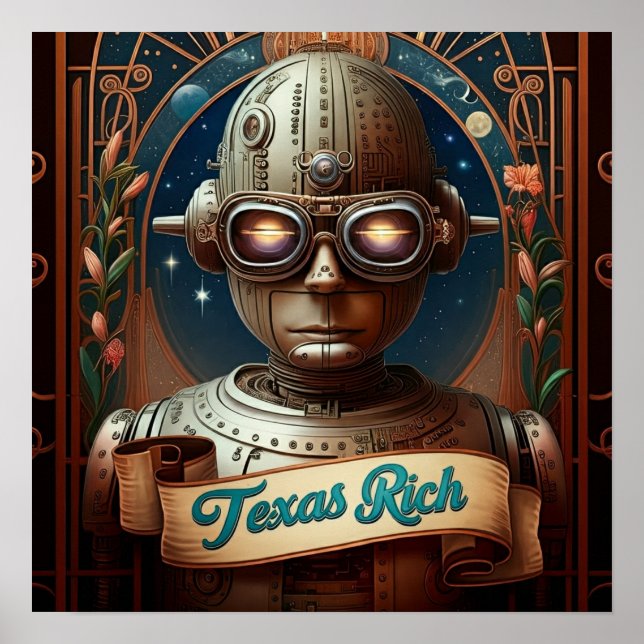 Texas Rich - Steampunk Visionary Poster (Front)