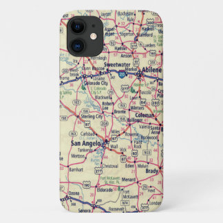 Texas Road Map iPhone 11 Case