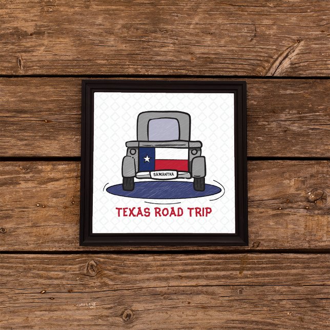 Texas Road Trip State Flag Truck Poster (Creator Uploaded)