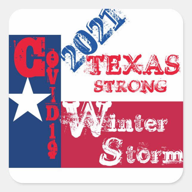 TEXAS ROCKS SQUARE STICKER (Front)