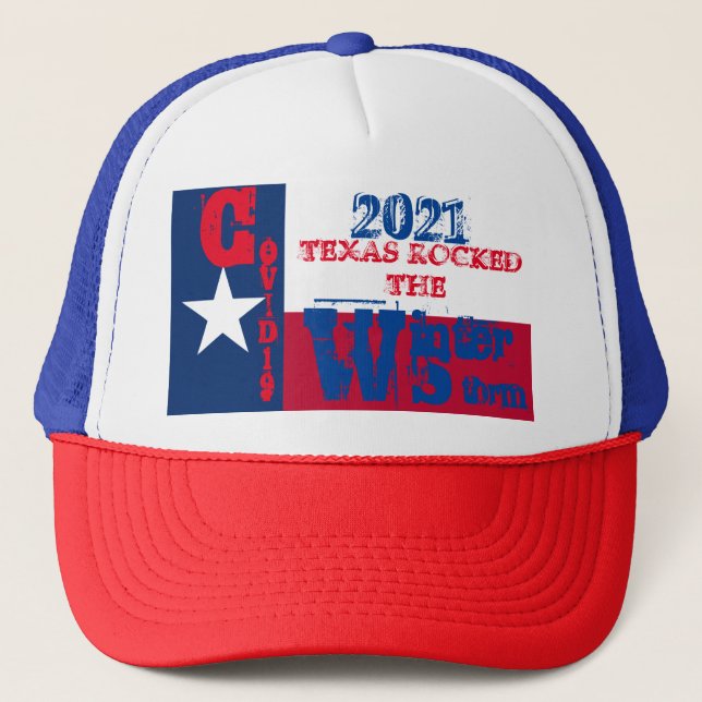TEXAS ROCKS TRUCKER HAT (Front)