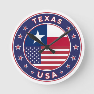 Texas Round Clock