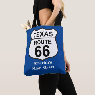 Texas Route 66 America's Main Street Women's  Tote Bag