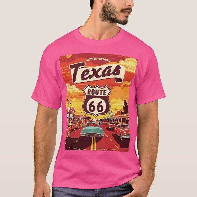 TEXAS ROUTE 66 FESTIVAL 2025 T-Shirt (Front)