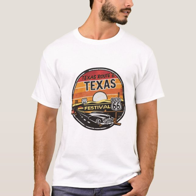 Texas Route 66 Festival Shirt (Front)