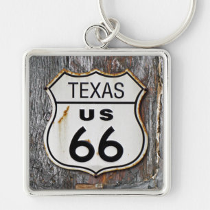 Texas Route 66 Key Ring