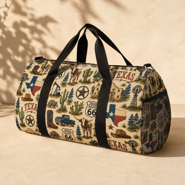 Texas Route 66 Weekend Rodeo Duffle Bag (Creator Uploaded)