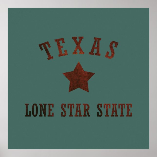 texas rustic wild western style pattern poster (Front)
