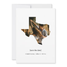 Texas Save the Date Photo Card