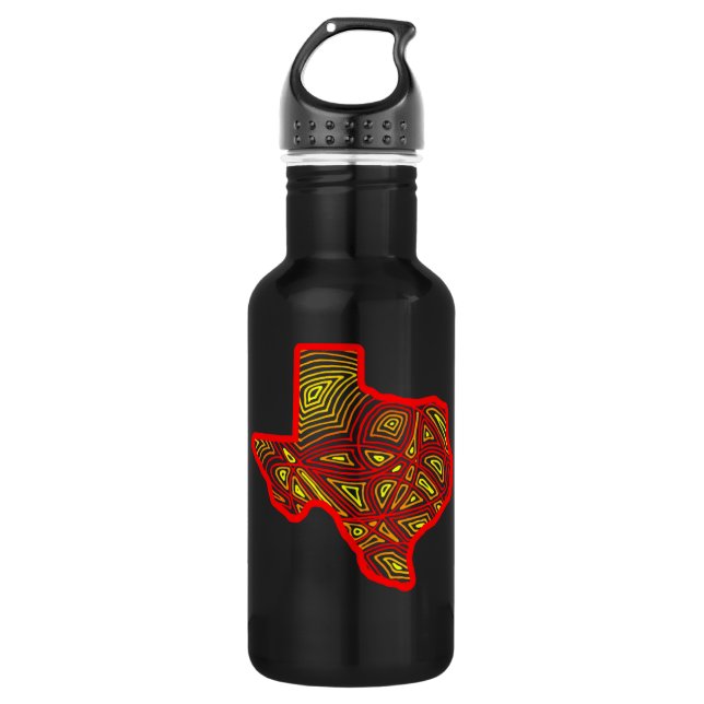 Texas Scribbleprint 532 Ml Water Bottle (Front)