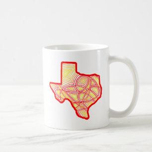 Texas Scribbleprint Coffee Mug