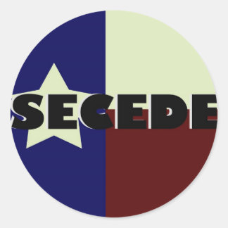 TEXAS SECEDE STICKERS