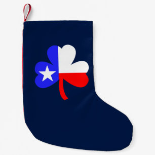 Texas Shamrock Small Christmas Stocking