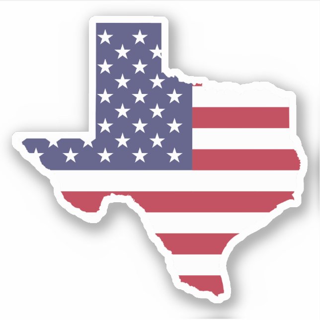 Texas-Shaped American Flag (Front)