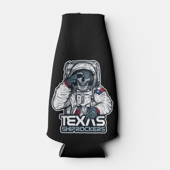 Texas ShipRockers Bottle Koozie (Front)