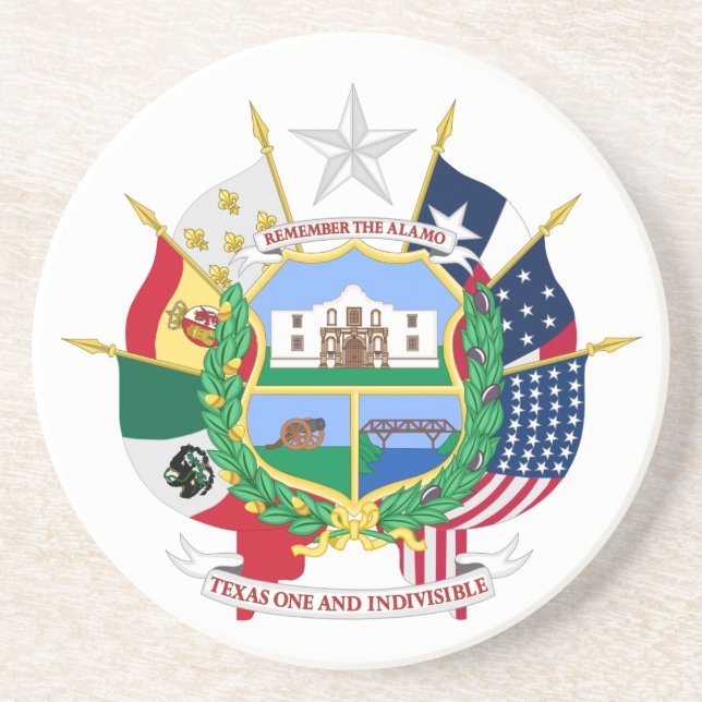Texas sign coaster (Front)