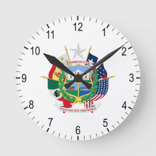 Texas sign round clock