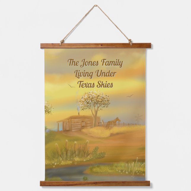 Texas Skies Personalised Tapestry (Front)