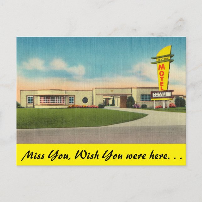 Texas, Skyline Motel Postcard (Front)