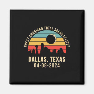 Texas Skyline Total Solar Eclipse 2024 Magnet