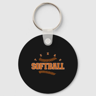 Texas Softll Vintage Mens Kids Team Retro Softll F Key Ring
