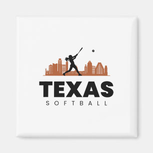 Texas Softll Vintage Minimalist City Retro Softll Magnet