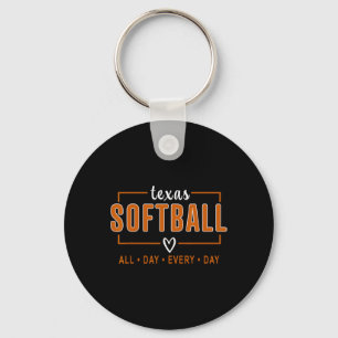 Texas Softll Vintage Womens Mens Kids Team Retro S Key Ring