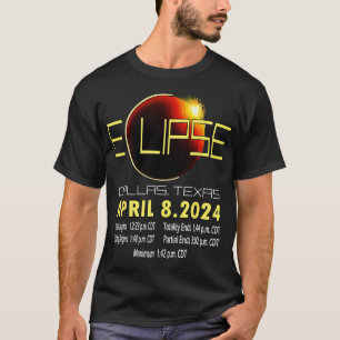 Texas Solar Eclipse 2024 Solar Eclipse Funny Texas T-Shirt