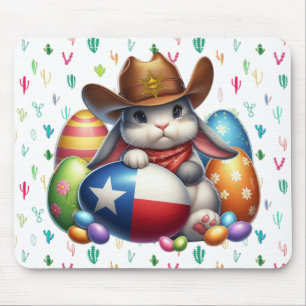 Texas/southwestern Easter bunny sheriff Mouse Mat