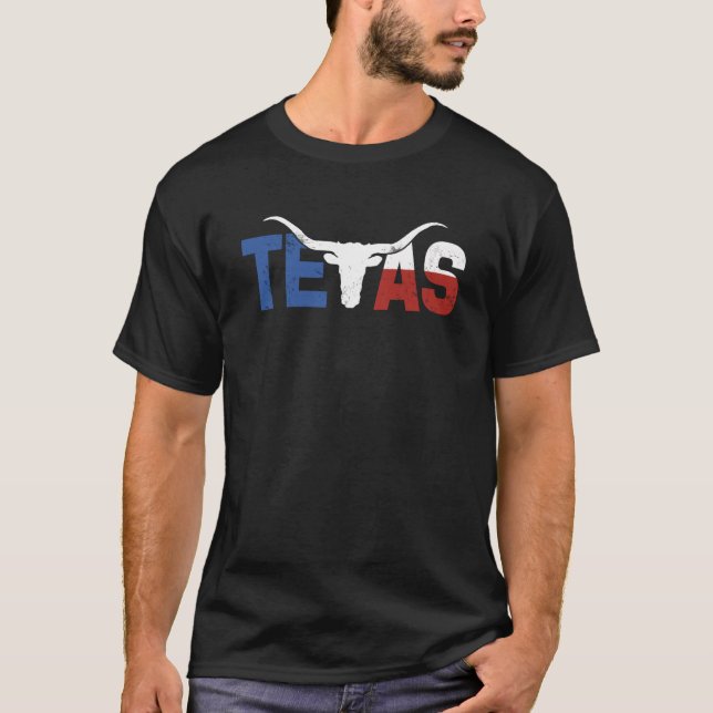 Texas Souvenir Howdy Longhorn Texan TX Dallas  1 T-Shirt (Front)