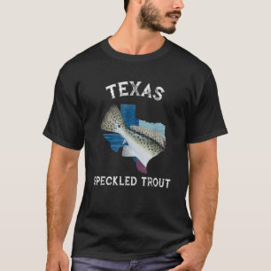 Texas Speckled Trout Lone Star State Flag Fishing T-Shirt