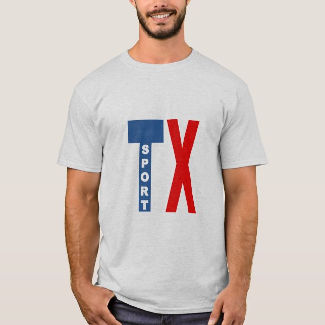 TEXAS SPORT Gray T-shirt (Front)