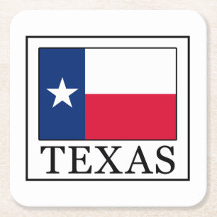 Texas Square Paper Coaster