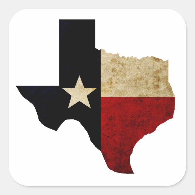 Texas Square Sticker (Front)