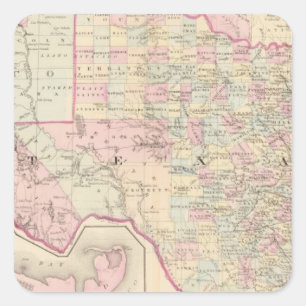 Texas Square Sticker