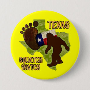 Texas Squatch Watch 7.5 Cm Round Badge