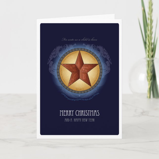 Texas Star Christmas Card (Front)