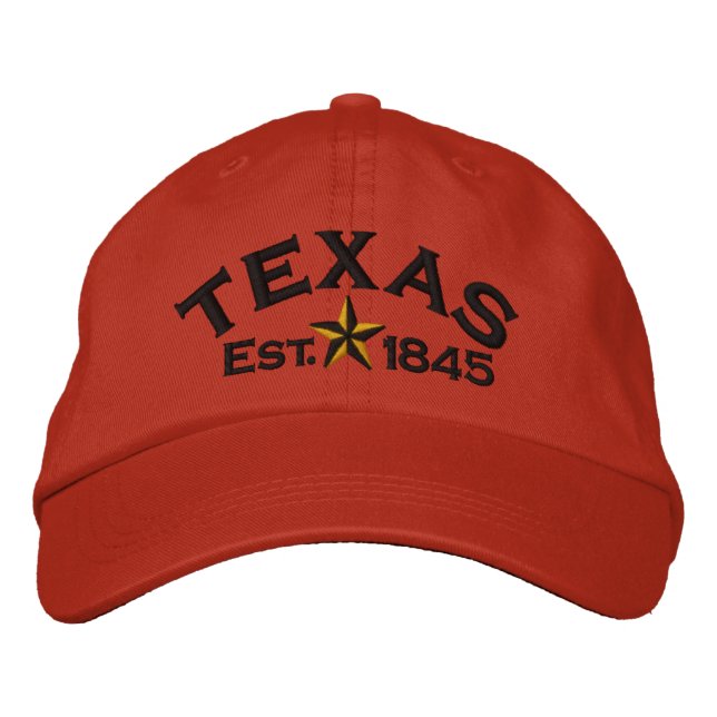 Texas Star Embroidered Hat (Front)
