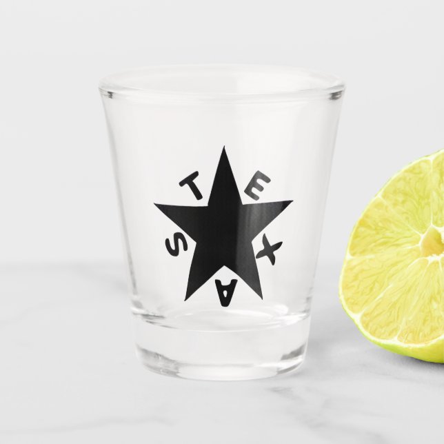 Texas Star Shot Glass (Front)