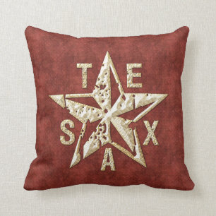 Texas Star Throw Pillow