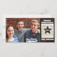 Texas Star Vintage Leather Christmas Music Photo