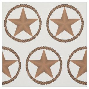 Texas Star With Rope Border   ANY COLOR Fabric