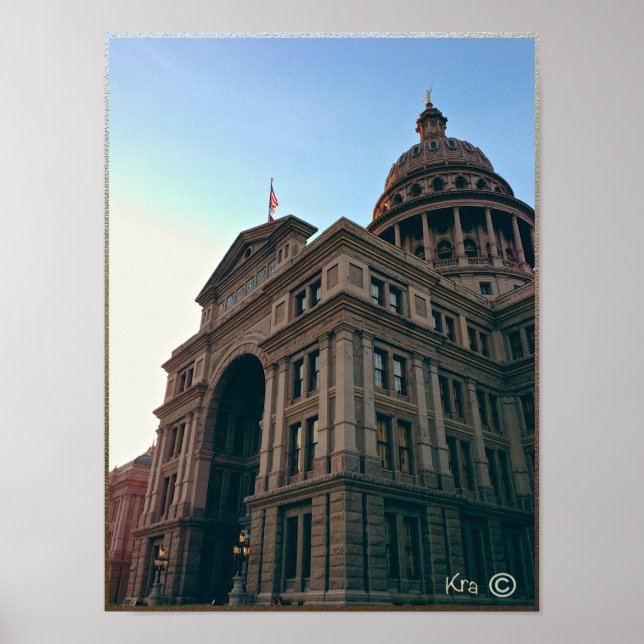 Texas State Capitol Building, Austin TEXAS Poster (Front)