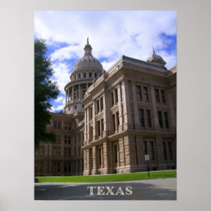 Texas State Capitol Building Poster