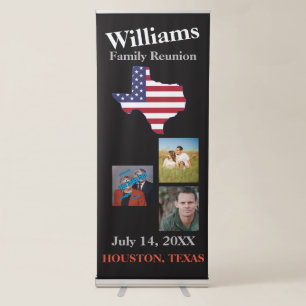 TEXAS STATE Family Reunion Create Your Own Retractable Banner