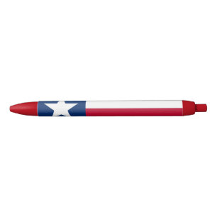 Texas State Flag Blue Ink Pen