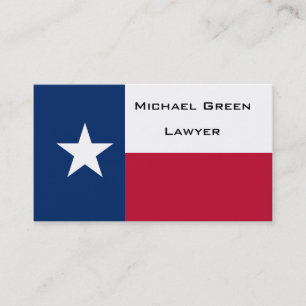 Texas State Flag Business Card