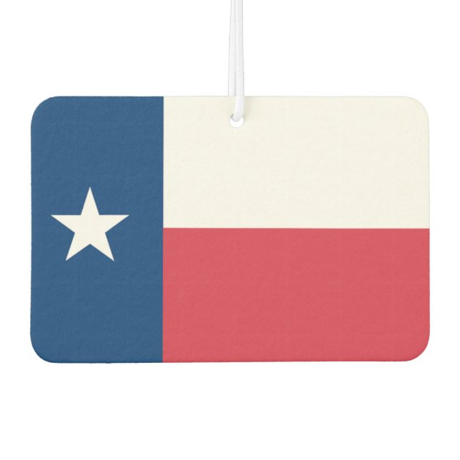 Texas State Flag Car Air Freshener (Front)