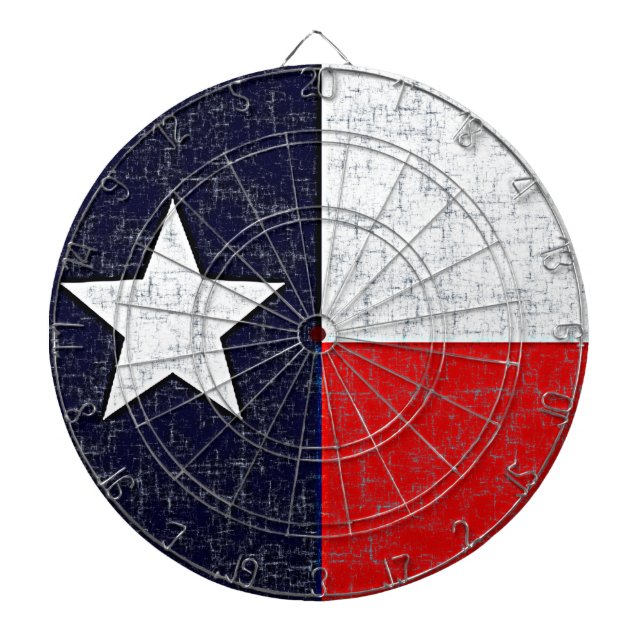 TEXAS STATE FLAG Dart Board (Front)